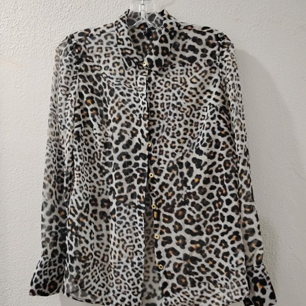 MARCIANO-S-SHIRT BUTTON DOWN WITH GOLDEN BUTTONS